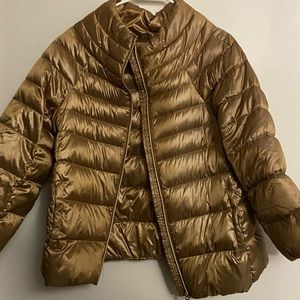 Metallic Gold Sam Edelman jacket coat